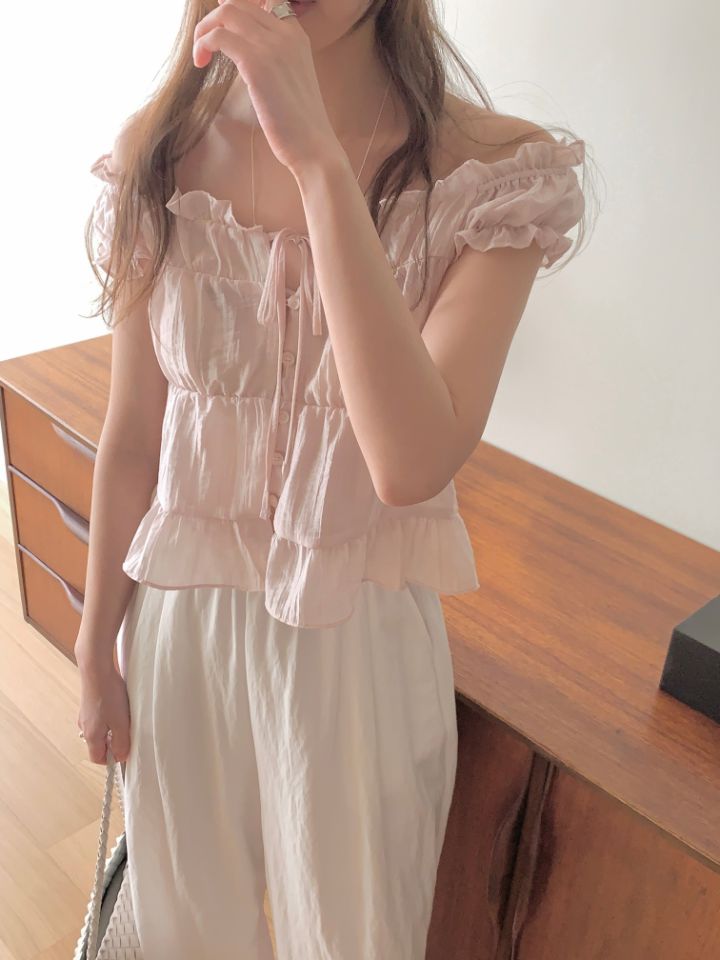 CRONG韓國東大門代購女裝新款熱賣休閑職業時尚襯衫蕾絲衫CRONG襯衫/蕾絲衫