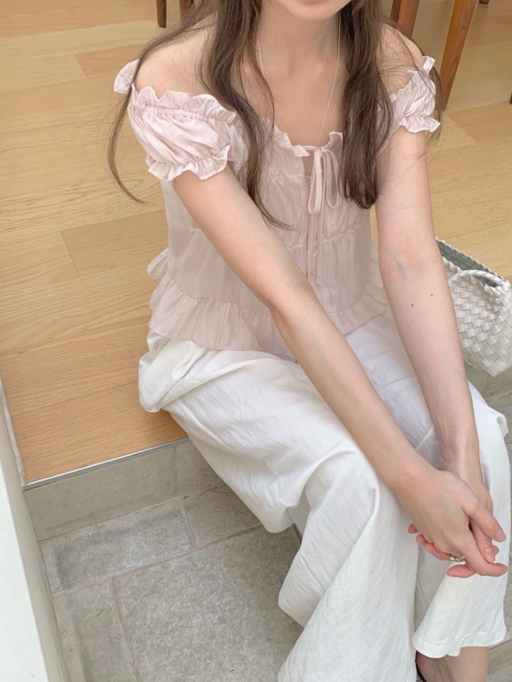 CRONG韓國東大門代購女裝新款熱賣休閑職業時尚襯衫蕾絲衫CRONG襯衫/蕾絲衫
