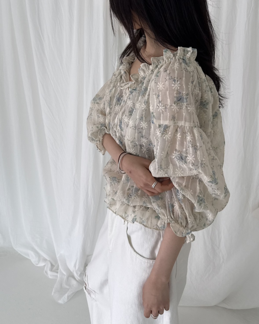 HOWDY/FACT THE NERD韓國直郵女裝新款人氣襯衫蕾絲衫HOWDY/FACT THE NERD襯衫/蕾絲衫