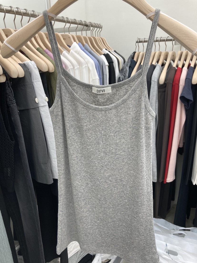 CURVY韓國直郵女裝新品26夏季人氣時尚推薦休閑吊帶背心無袖CURVY吊帶/背心圖色2