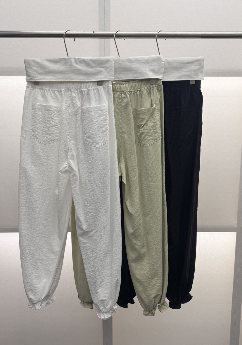MILUI韓國直郵女裝新款26夏季推薦時尚熱賣職業休閑休閑褲MILUI休閑褲