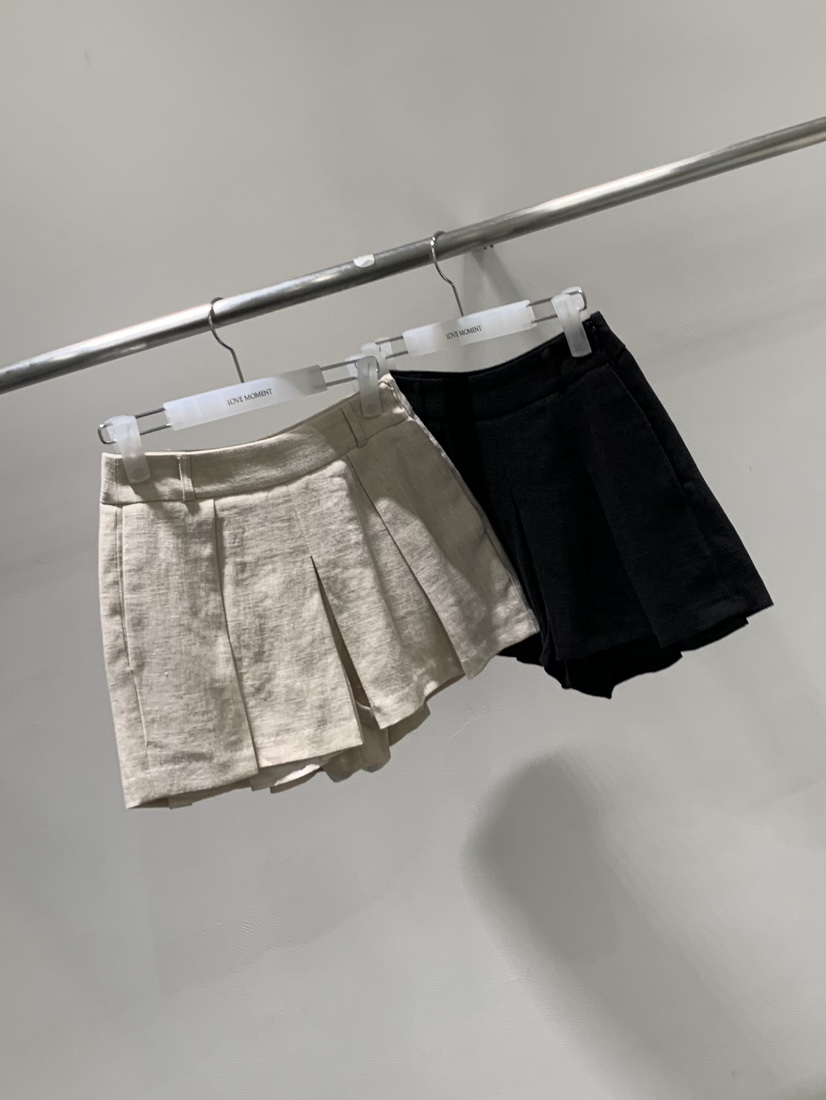 LOVE MOMENT韓國直郵女裝新品熱賣推薦26夏季休閑裙褲亞麻LOVE MOMENT裙褲