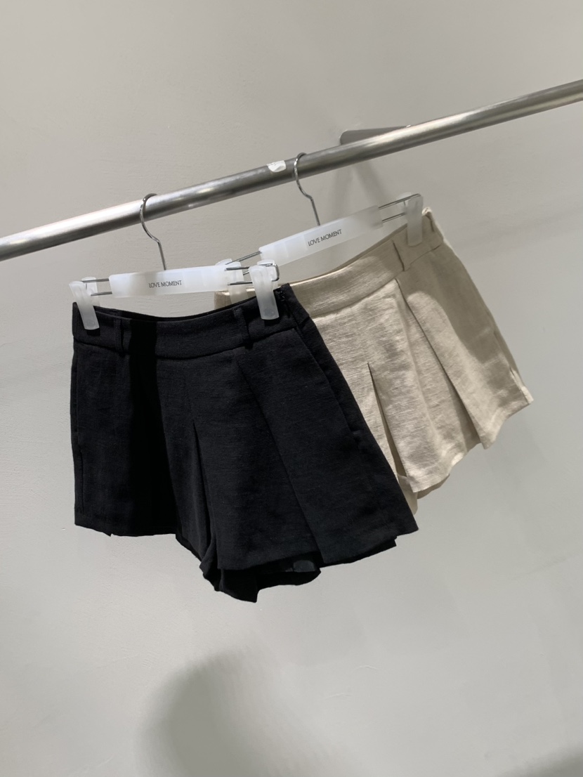 LOVE MOMENT韓國直郵女裝新品熱賣推薦26夏季休閑裙褲亞麻LOVE MOMENT裙褲