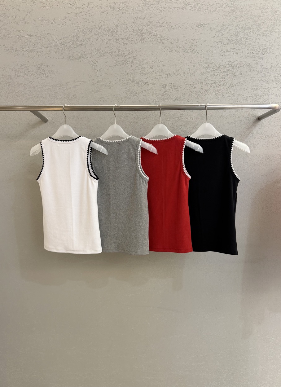 PLAYBUTTON-P韓國東大門直郵女裝新品26夏季職業吊帶背心PLAYBUTTON吊帶/背心