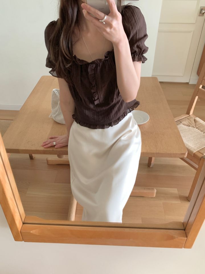 CRONG韓國東大門直郵女裝新款時尚人氣26夏季推薦襯衫蕾絲衫CRONG襯衫/蕾絲衫