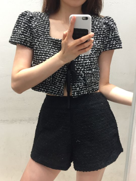 mars韓國東大門代購女裝新品人氣熱賣時尚休閑夾克粗花呢mars夾克