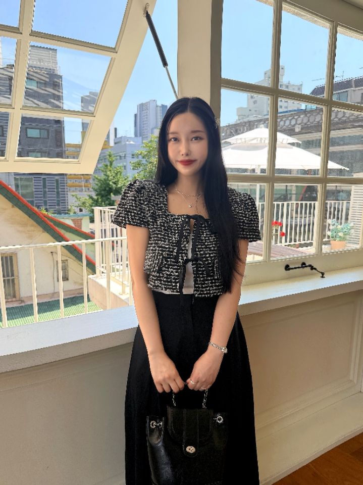 mars韓國東大門代購女裝新品人氣熱賣時尚休閑夾克粗花呢mars夾克