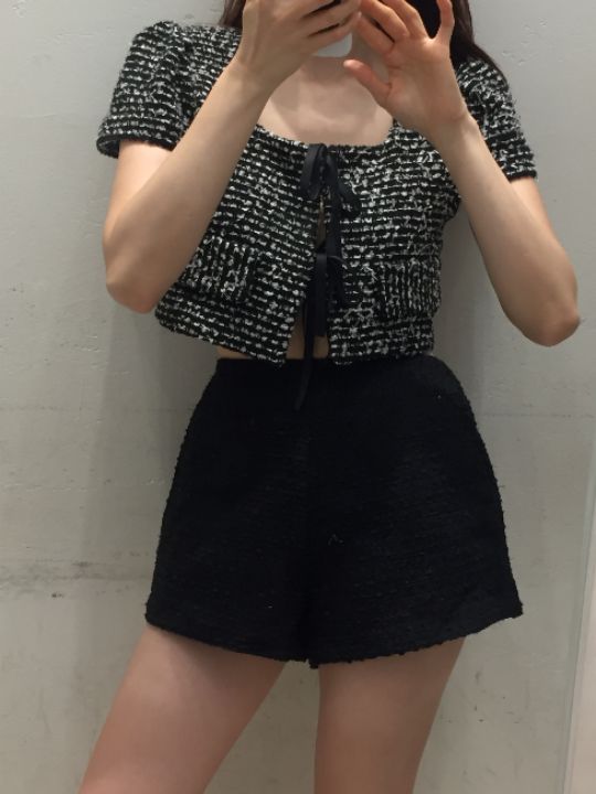 mars韓國東大門代購女裝新品人氣熱賣時尚休閑夾克粗花呢mars夾克
