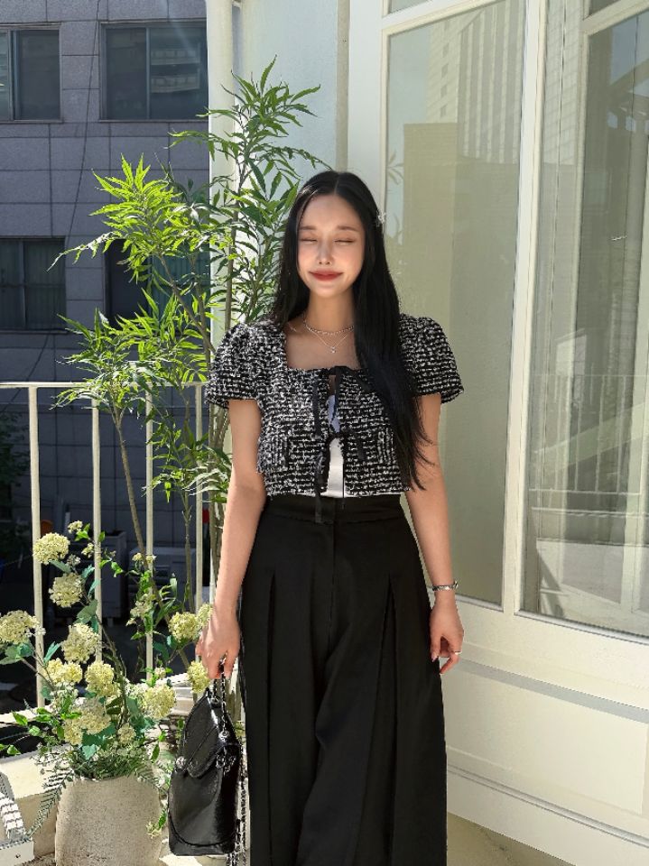 mars韓國東大門代購女裝新品人氣熱賣時尚休閑夾克粗花呢mars夾克