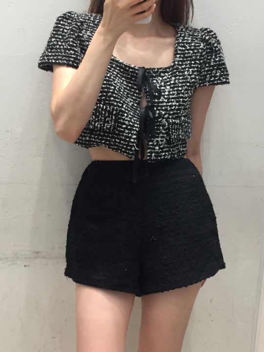 mars韓國東大門代購女裝新品人氣熱賣時尚休閑夾克粗花呢mars夾克