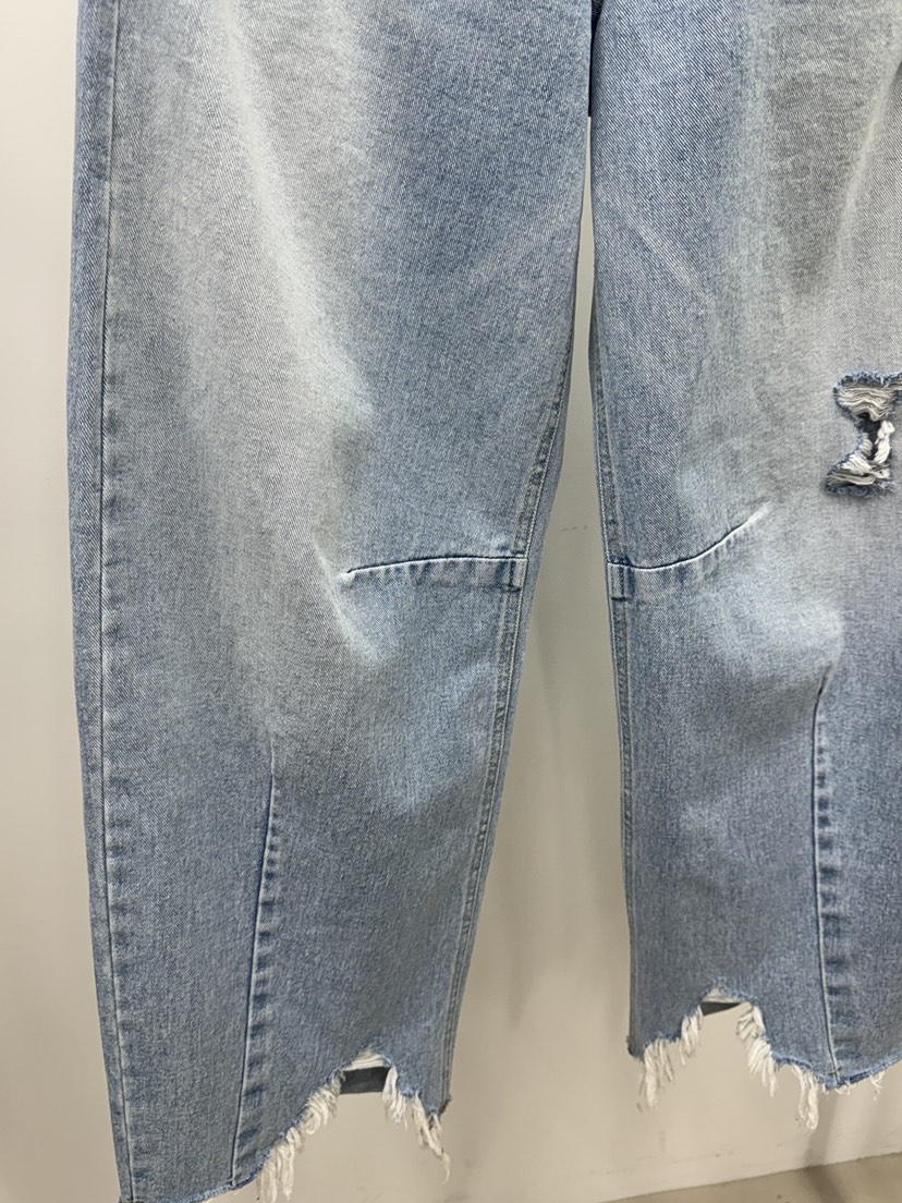 TOPDRESSING韓國東大門代購女士新款26春夏時尚休閑牛仔褲TOPDRESSING牛仔褲