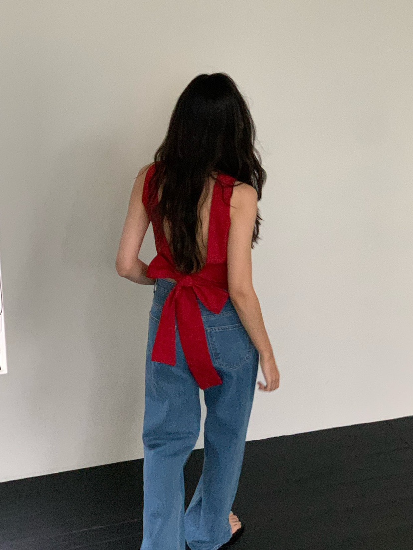 MOSMOS韓國東大門直郵女裝新款熱賣26夏季人氣吊帶背心緞帶MOSMOS吊帶/背心