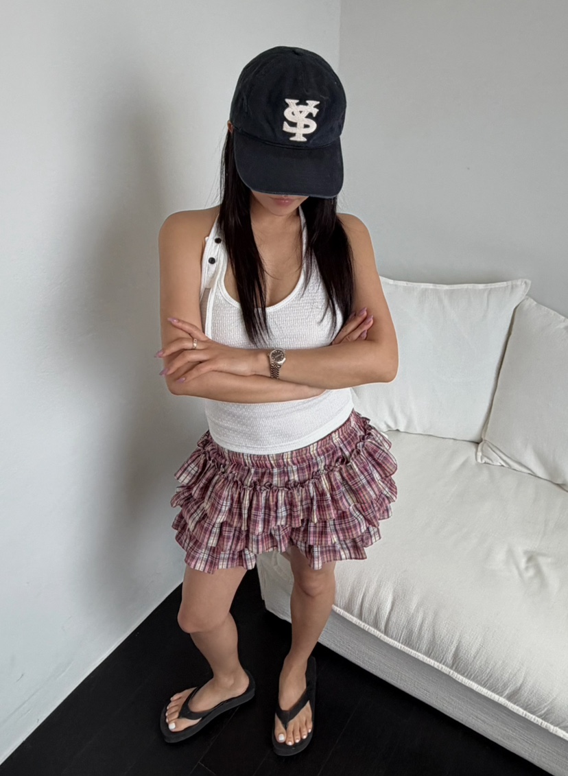 BYRING東大門實拍韓國女裝新款26春夏吊帶背心露背無袖纖維BYRING吊帶/背心