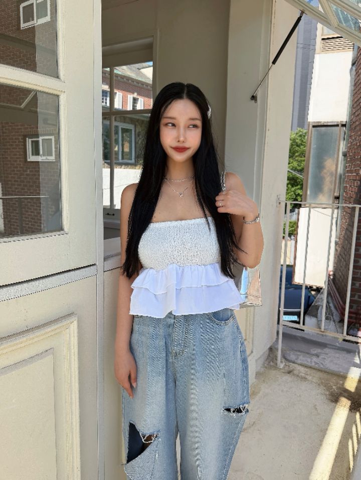 mars韓國直郵實拍女裝新品人氣休閑時尚26春夏推薦吊帶背心mars吊帶/背心