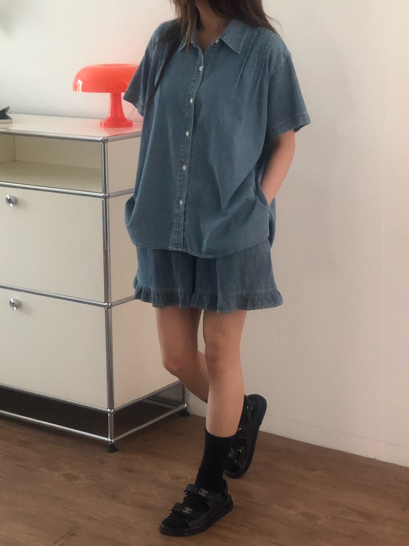 ONDO-P韓國直郵女士新款推薦職業26春夏人氣襯衫蕾絲衫褶裥ONDO-P襯衫/蕾絲衫