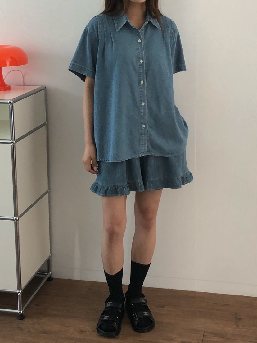 ONDO-P韓國直郵女士新款推薦職業26春夏人氣襯衫蕾絲衫褶裥ONDO-P襯衫/蕾絲衫
