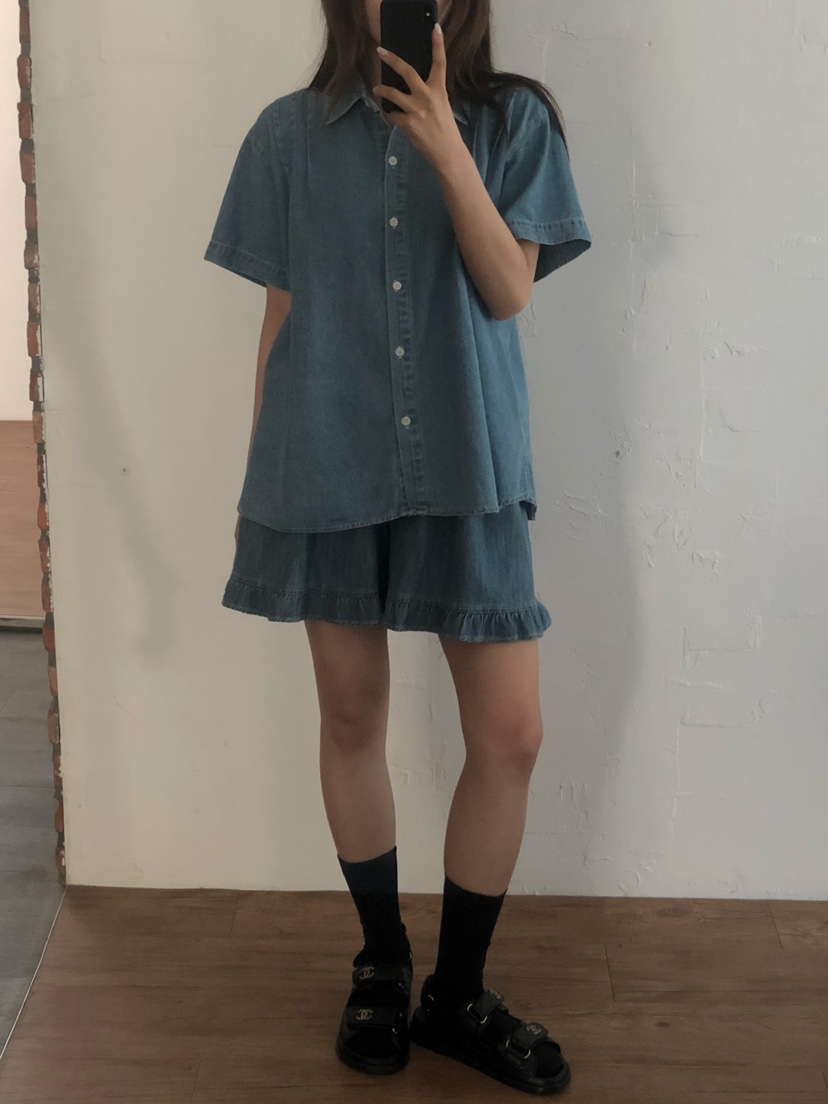 ONDO-P韓國直郵女士新款推薦職業26春夏人氣襯衫蕾絲衫褶裥ONDO-P襯衫/蕾絲衫