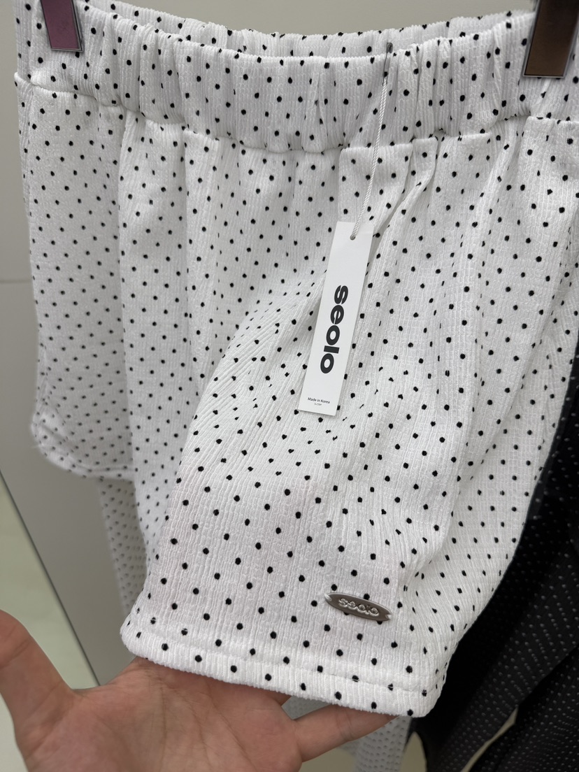 SEOLO韓國直郵女士新品時尚職業26夏季熱賣推薦裙褲褶皺圓點Seolo seoul裙褲