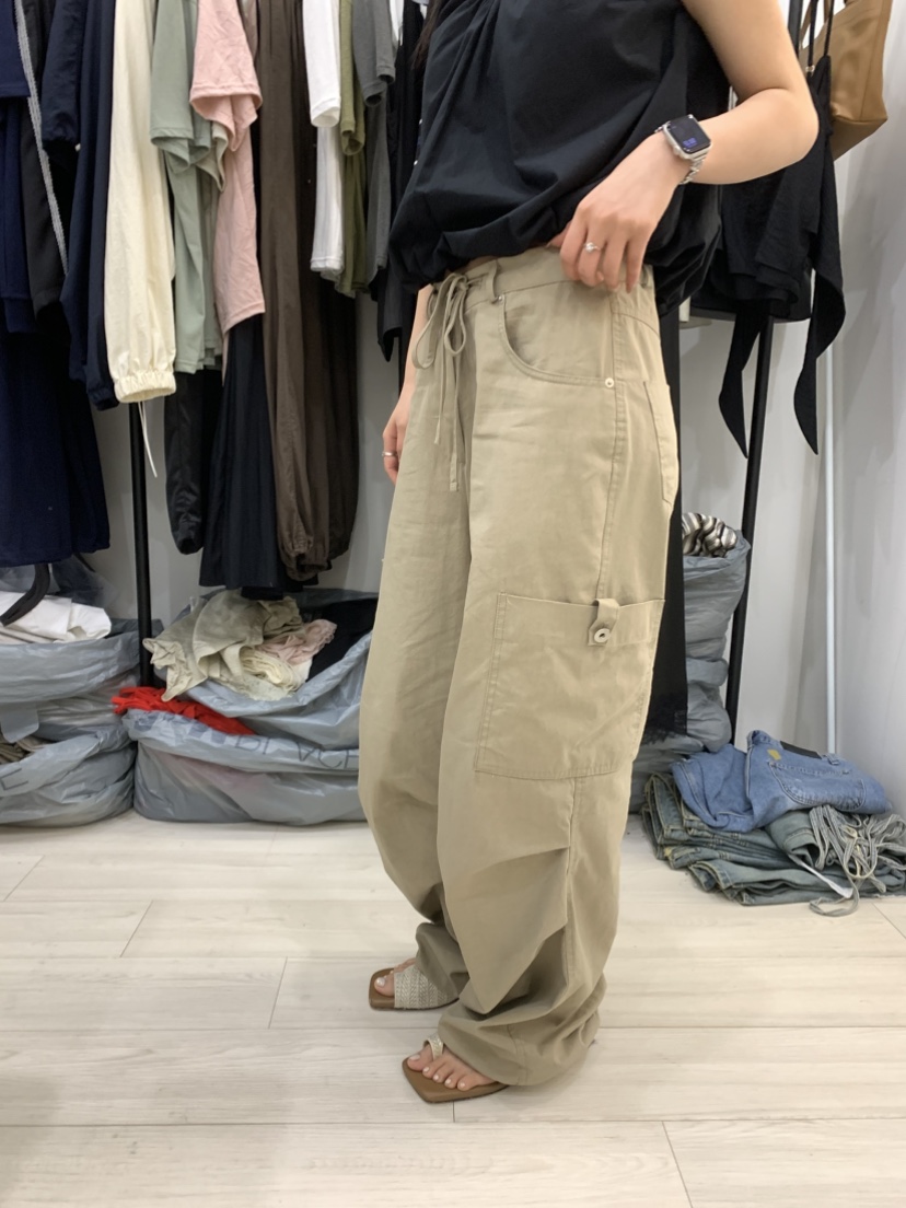 CEDARWOOD東大門實拍韓國女士新品熱賣時尚推薦休閑褲紐扣CEDAR WOOD休閑褲