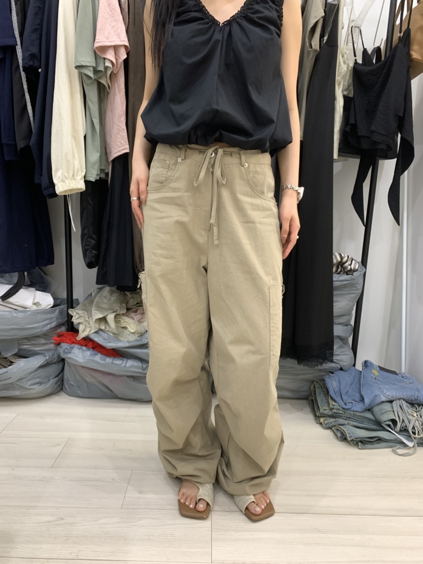 CEDARWOOD東大門實拍韓國女士新品熱賣時尚推薦休閑褲紐扣CEDAR WOOD休閑褲圖色1