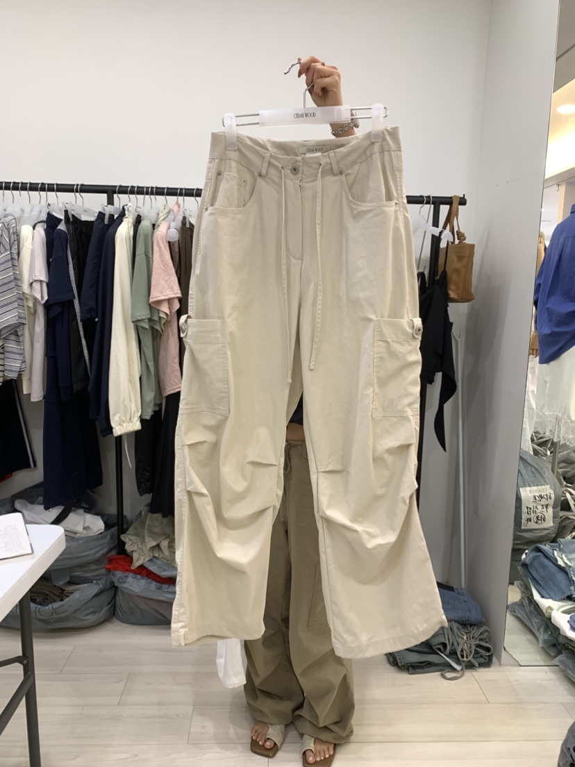 CEDARWOOD東大門實拍韓國女士新品熱賣時尚推薦休閑褲紐扣CEDAR WOOD休閑褲圖色3
