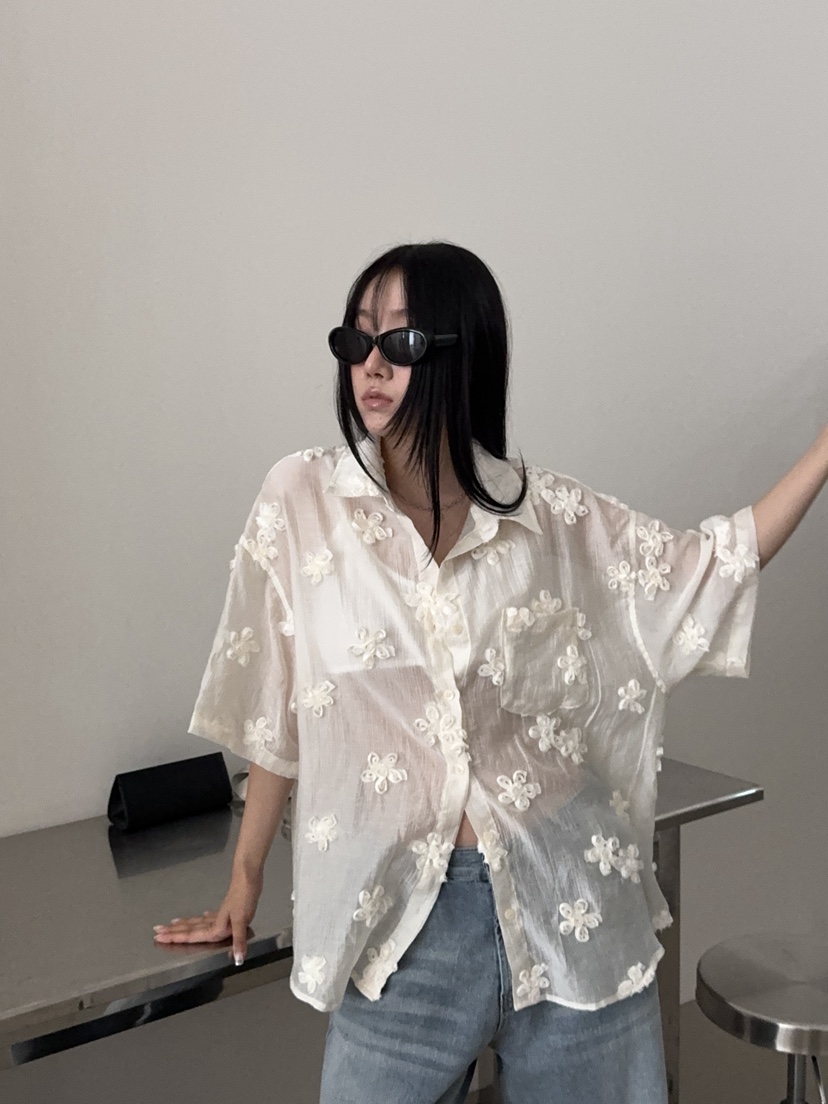 SUNDER MARKET韓國直郵實拍女士新款人氣熱賣襯衫蕾絲衫SUNDER MARKET襯衫/蕾絲衫