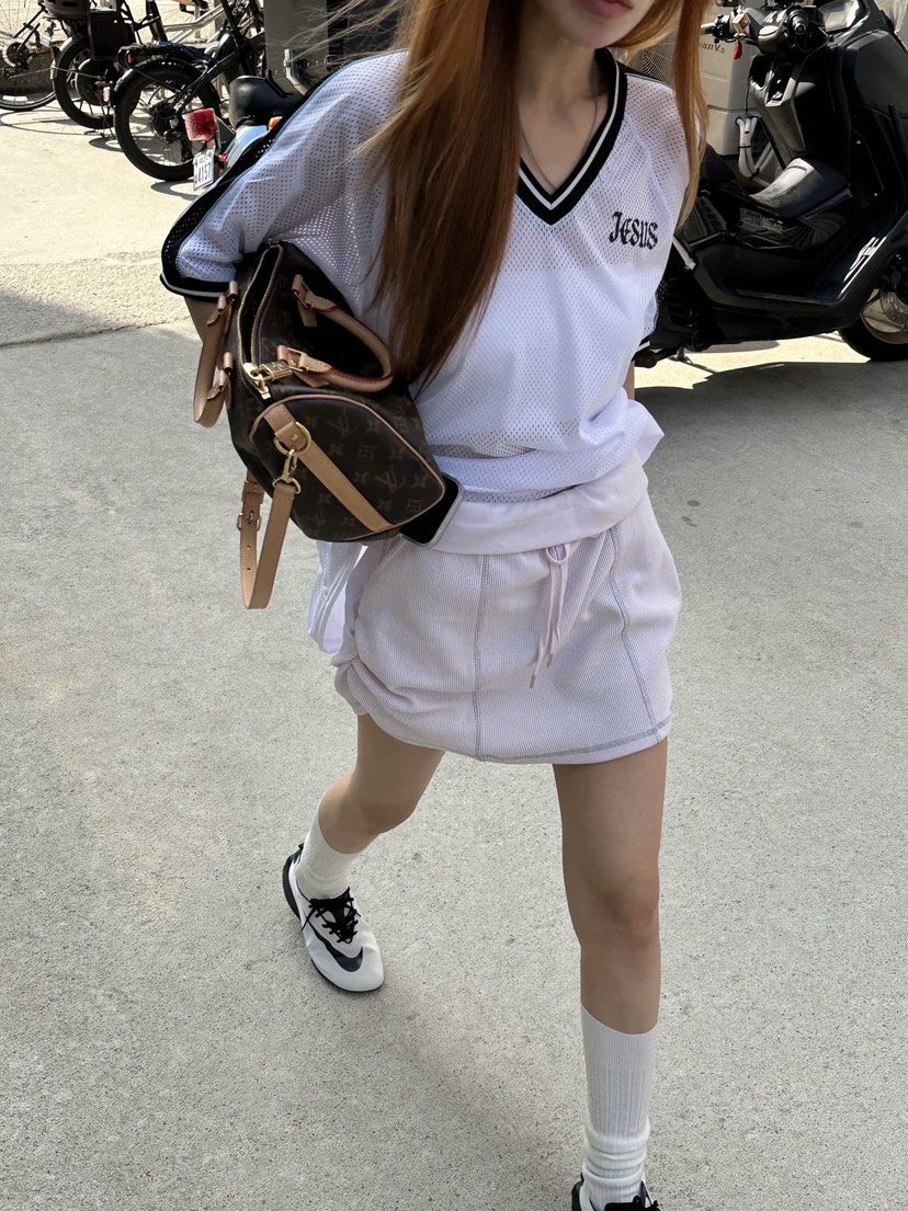 ZEROZERO韓國直郵實拍女士新款熱賣26春夏短裙華夫格褶皺ZEROZERO短裙