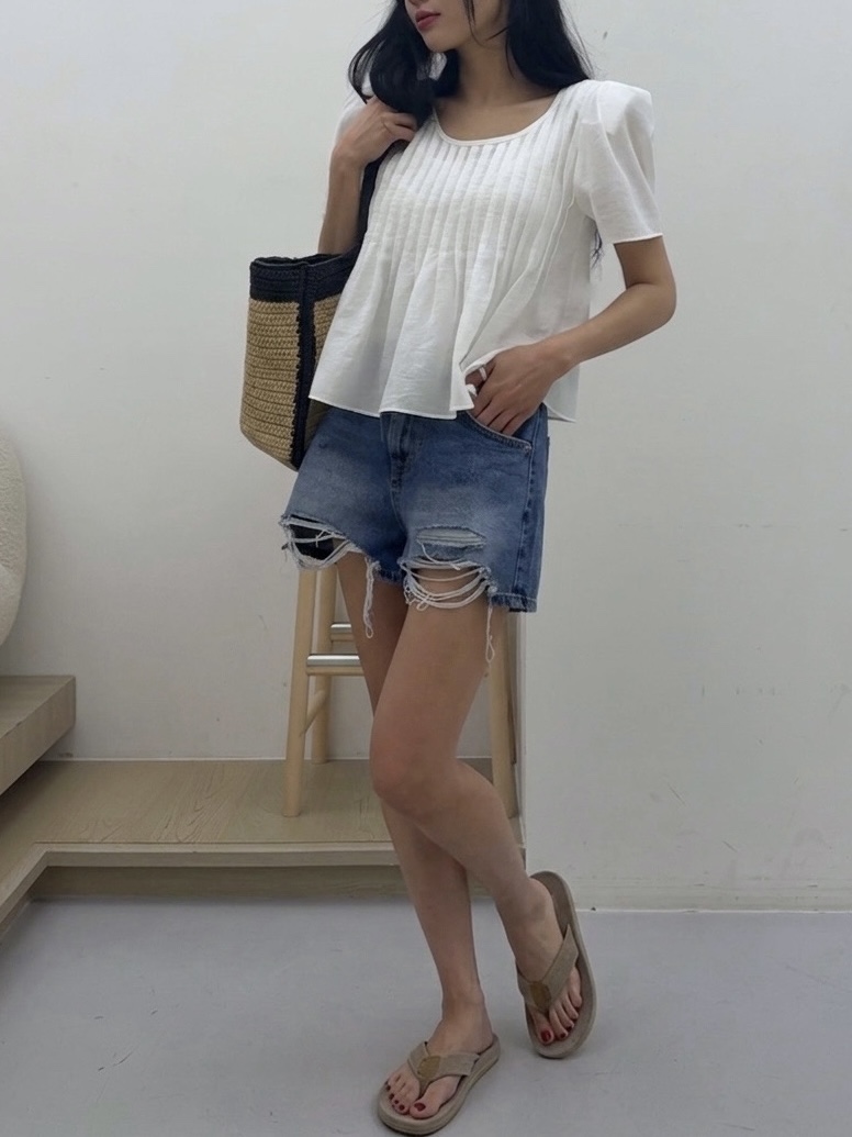 AB韓國東大門直郵女士新款人氣休閑26夏季推薦襯衫蕾絲衫AB襯衫/蕾絲衫