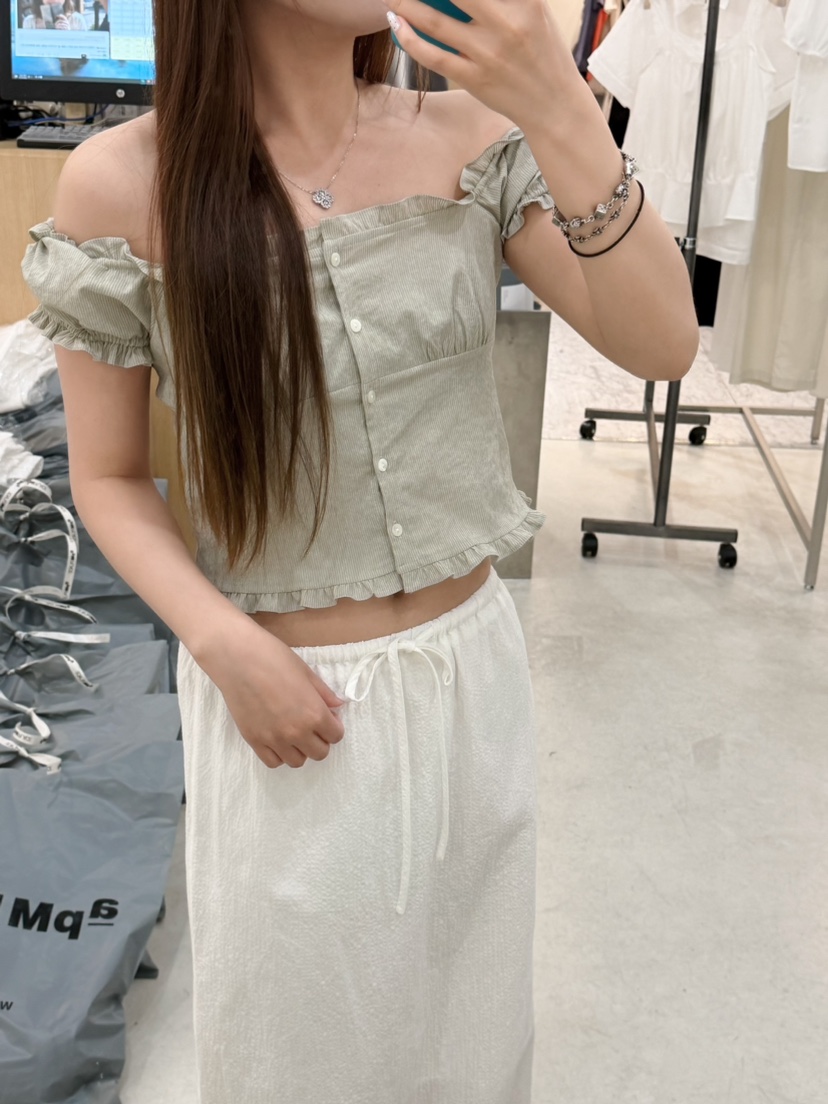 THE EYL韓國東大門直郵女裝新品推薦熱賣26夏季襯衫蕾絲衫LTHE EYL襯衫/蕾絲衫