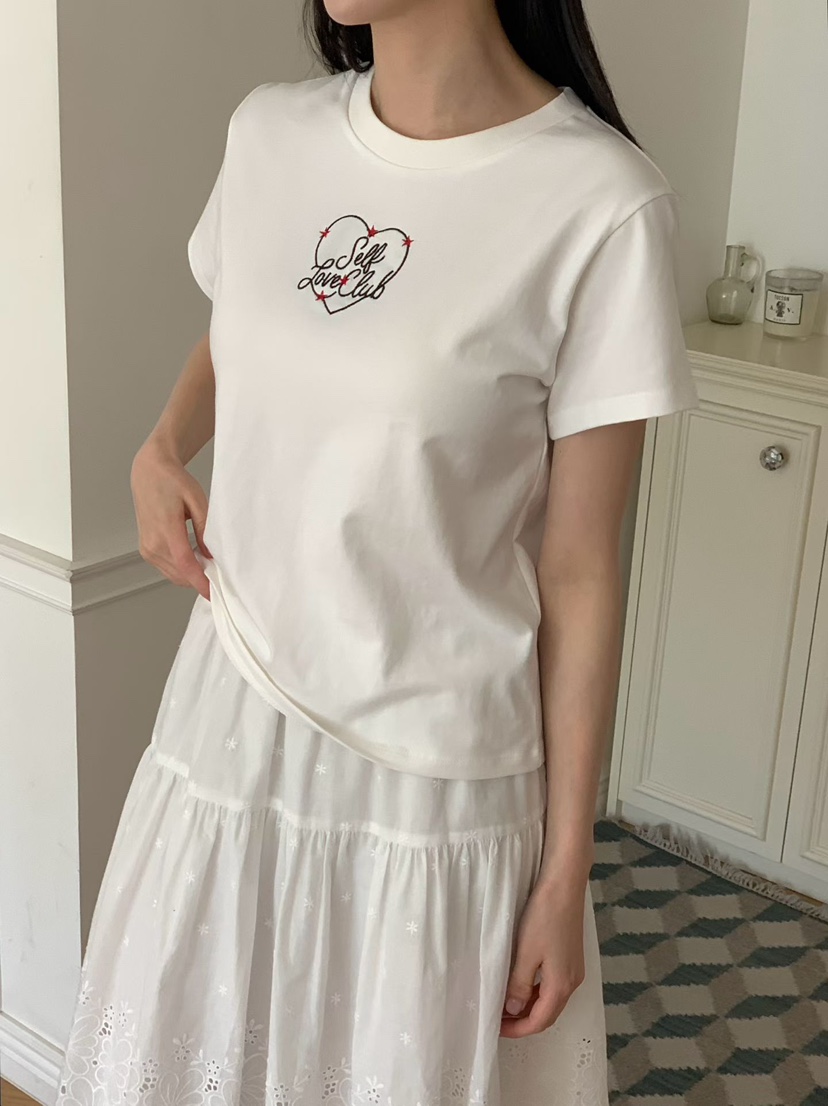 BINUS韓國東大門代購女裝新品26春夏人氣推薦時尚T恤刺繡BINUST恤