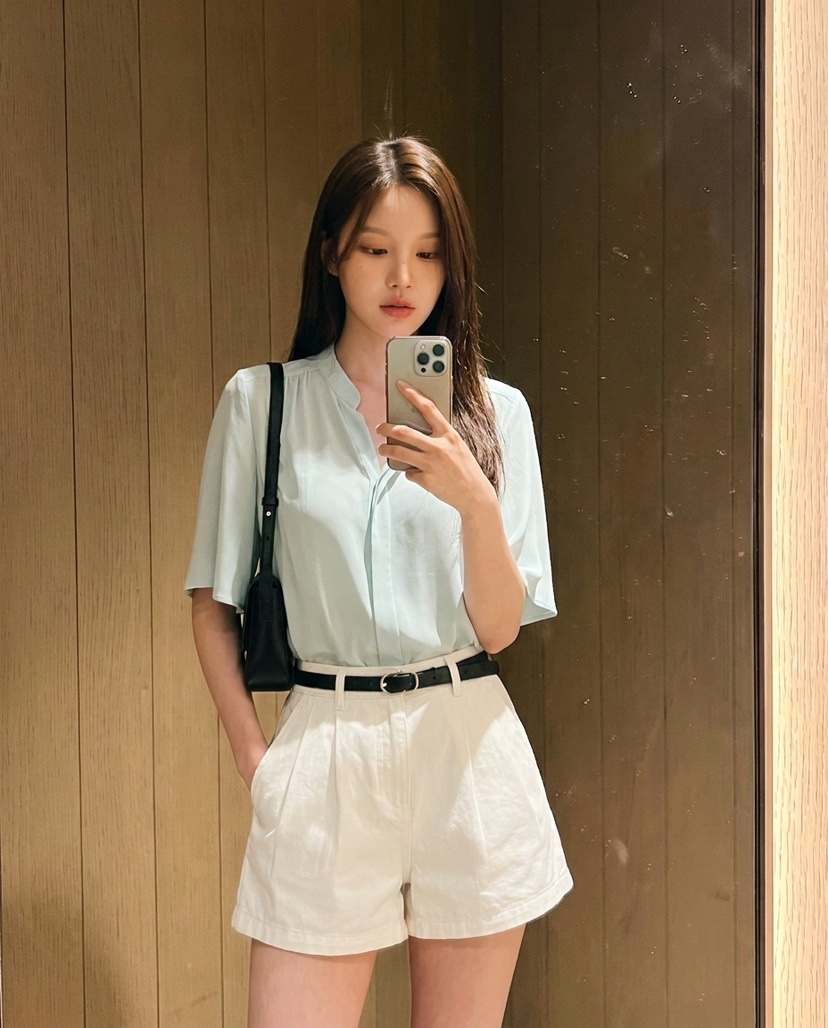 BODDARI보따리-T韓國直郵女士新品人氣26春夏襯衫蕾絲衫BODDARI보따리-T襯衫/蕾絲衫