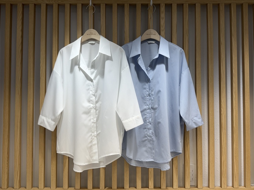 BODDARI보따리-T韓國代購女士新品休閑職業26春夏襯衫蕾絲衫BODDARI보따리-T襯衫/蕾絲衫
