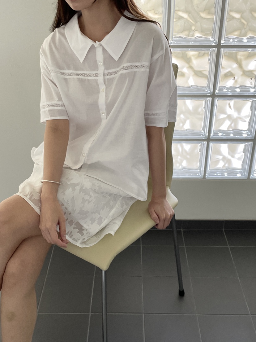ATHEA韓國直郵女裝新款時尚休閑26春夏26夏季襯衫蕾絲衫SATHEA襯衫/蕾絲衫