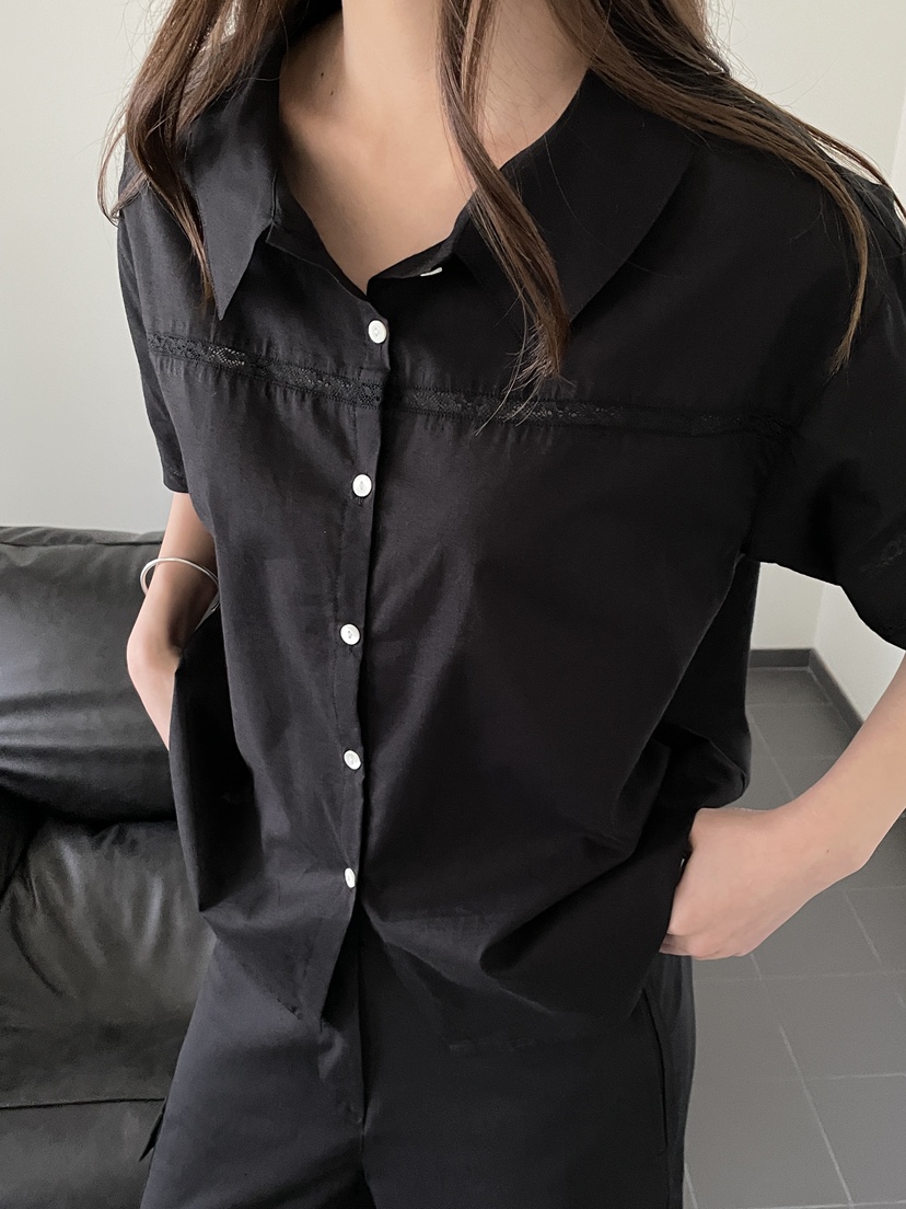 ATHEA韓國直郵女裝新款時尚休閑26春夏26夏季襯衫蕾絲衫SATHEA襯衫/蕾絲衫