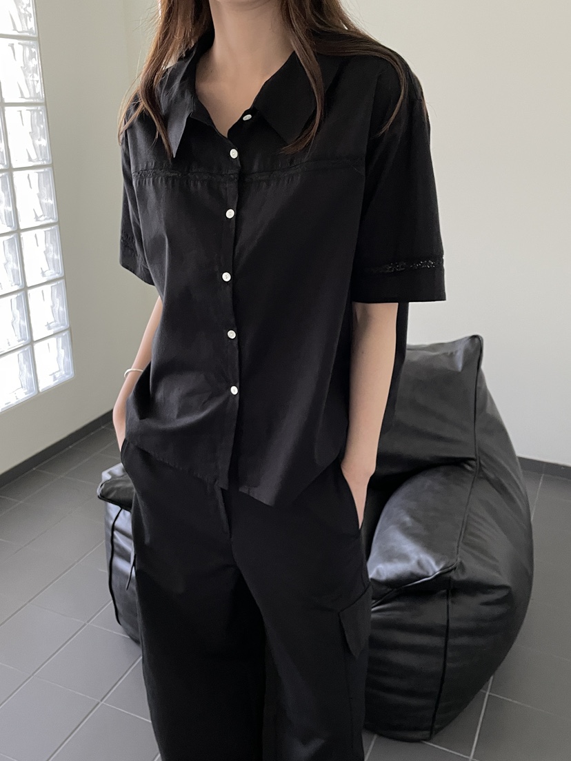 ATHEA韓國直郵女裝新款時尚休閑26春夏26夏季襯衫蕾絲衫SATHEA襯衫/蕾絲衫