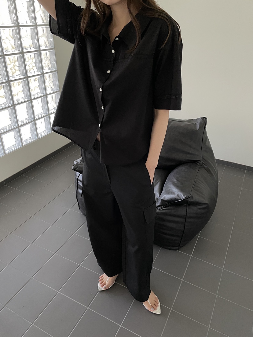 ATHEA韓國直郵女裝新款時尚休閑26春夏26夏季襯衫蕾絲衫SATHEA襯衫/蕾絲衫