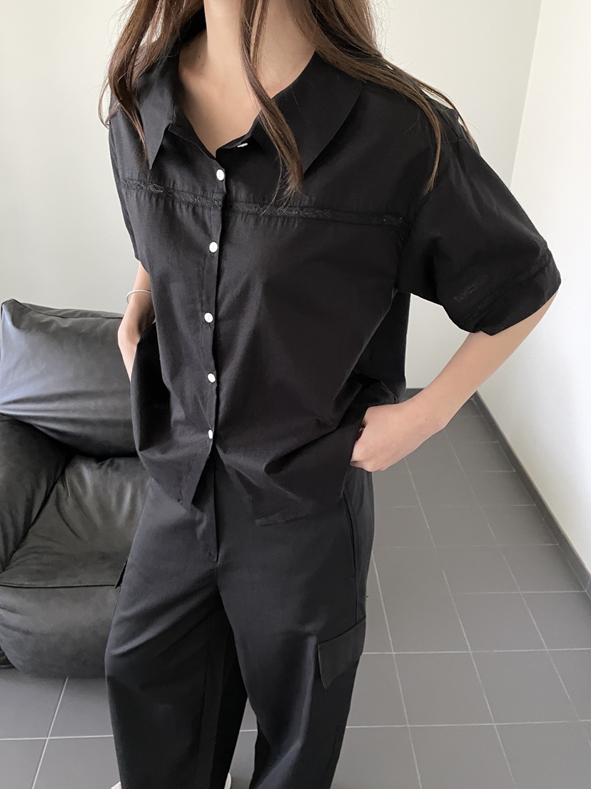 ATHEA韓國直郵女裝新款時尚休閑26春夏26夏季襯衫蕾絲衫SATHEA襯衫/蕾絲衫