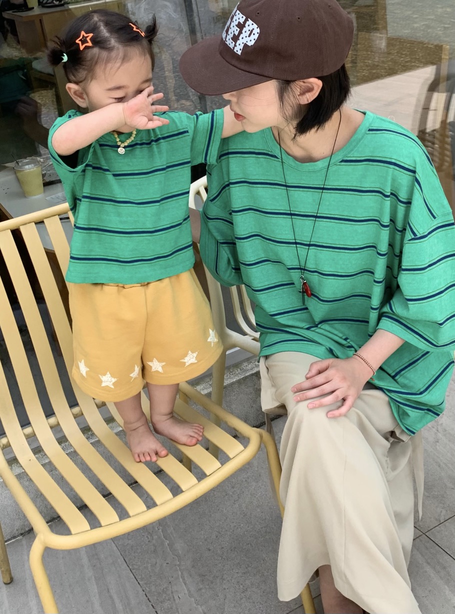 THE LINE-Q韓國直郵女士新款26春夏熱賣人氣推薦T恤童裝STHE LINE-QT恤