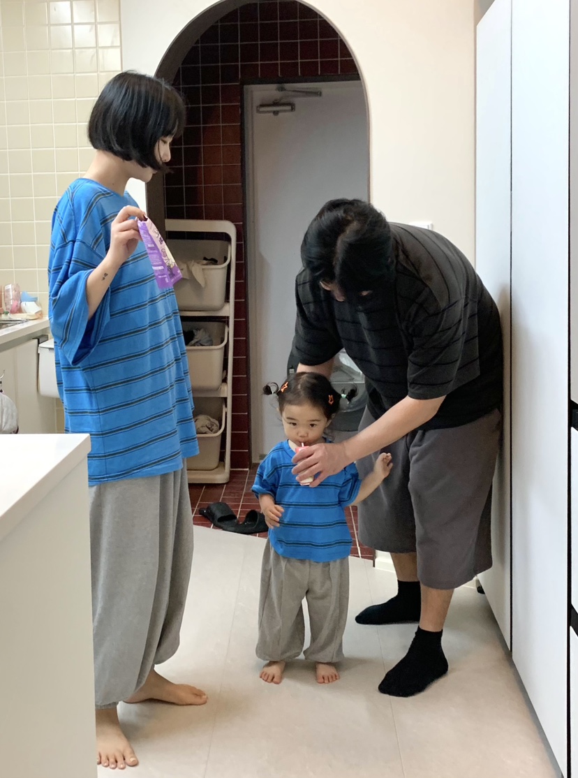 THE LINE-Q韓國直郵女士新款26春夏熱賣人氣推薦T恤童裝STHE LINE-QT恤
