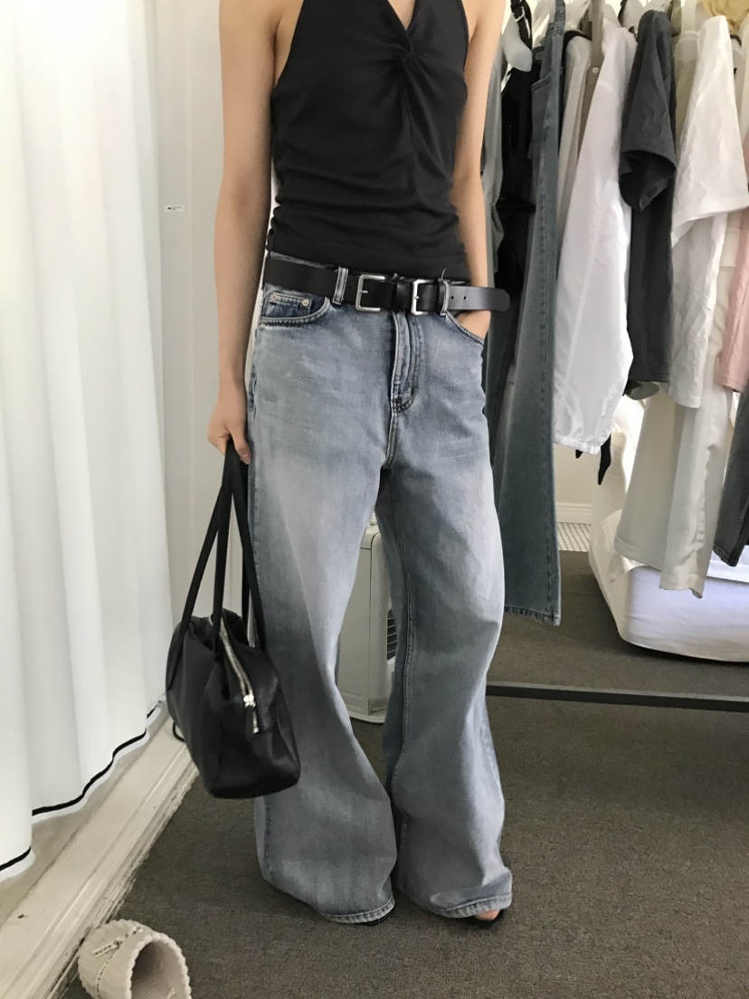 CEDARWOOD韓國代購女裝新品時尚職業推薦26夏季熱賣牛仔褲CEDAR WOOD牛仔褲