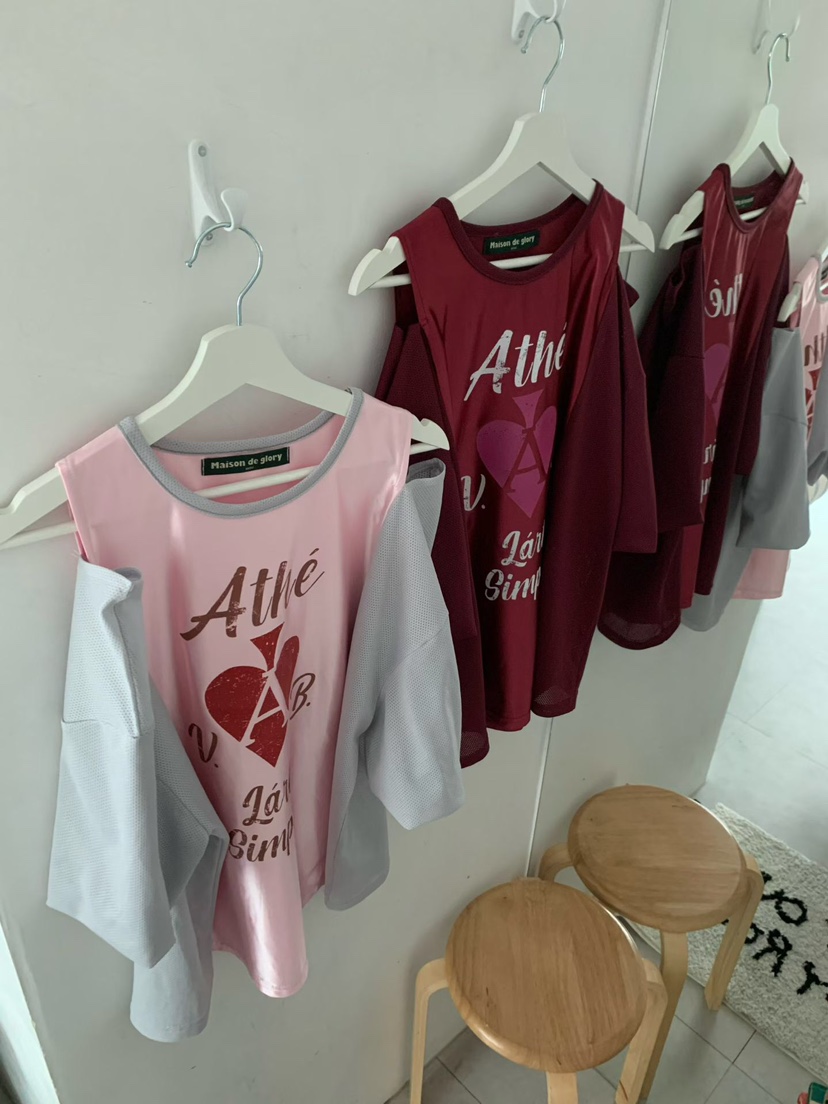 MAISONDEGLORY韓國東大門直郵女裝新品26春夏26夏季T恤網眼MAISON DE GLORYT恤