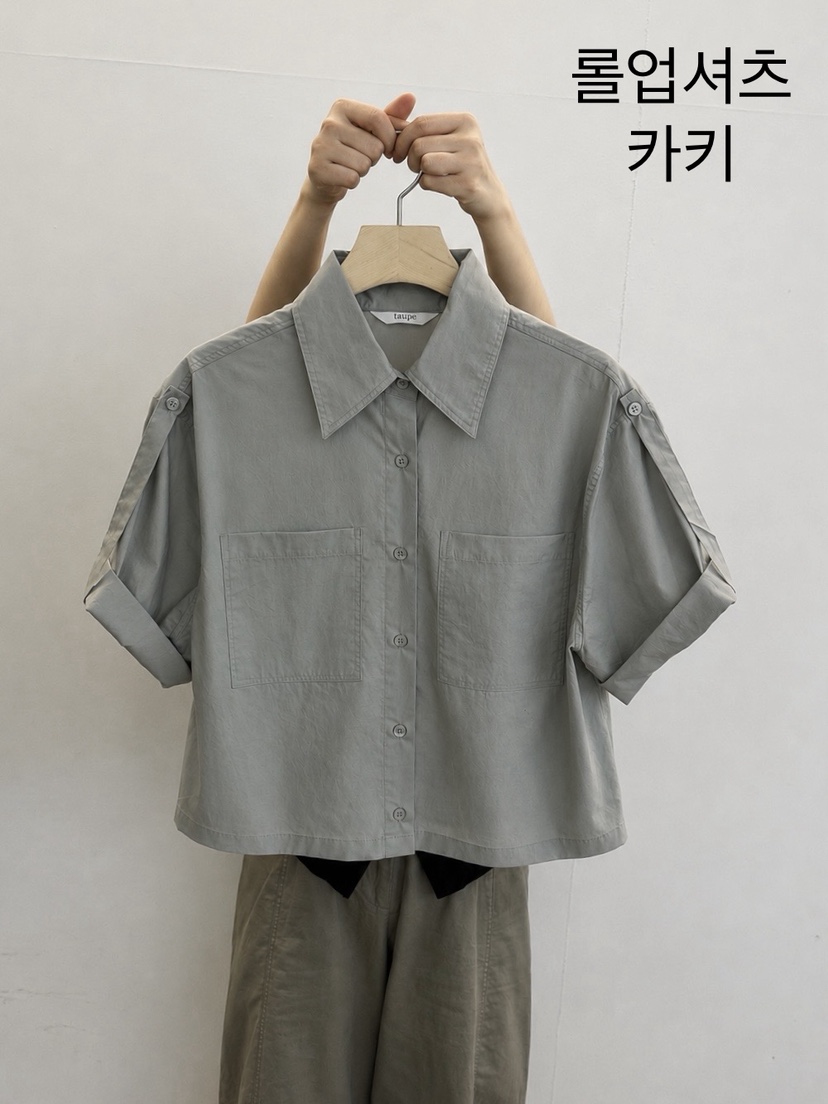 TAUPE韓國直郵實拍女裝新款推薦時尚26夏季休閑襯衫蕾絲衫TAUPE襯衫/蕾絲衫圖色2