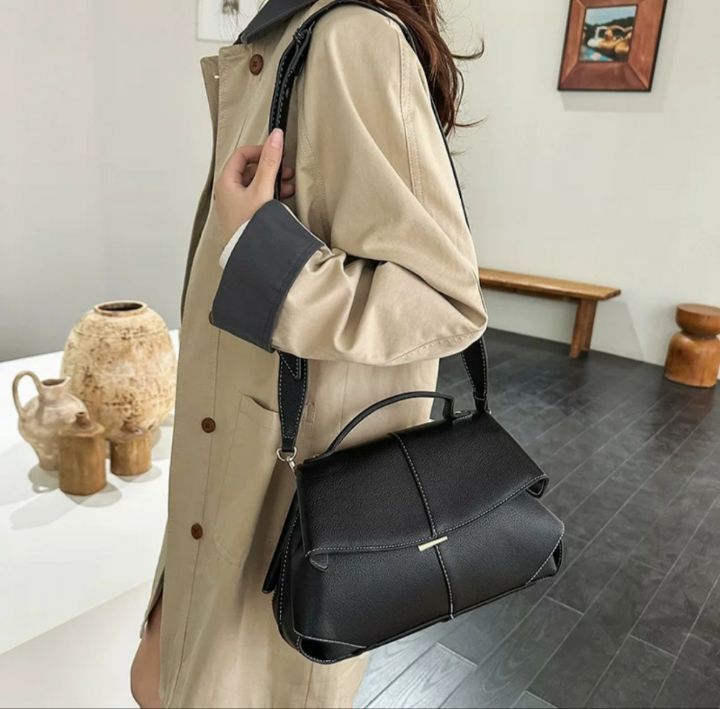 TROUVAILLE東大門實拍韓國女裝新品休閑熱賣單肩斜跨包牛皮TROUVAILLE單肩/斜跨包
