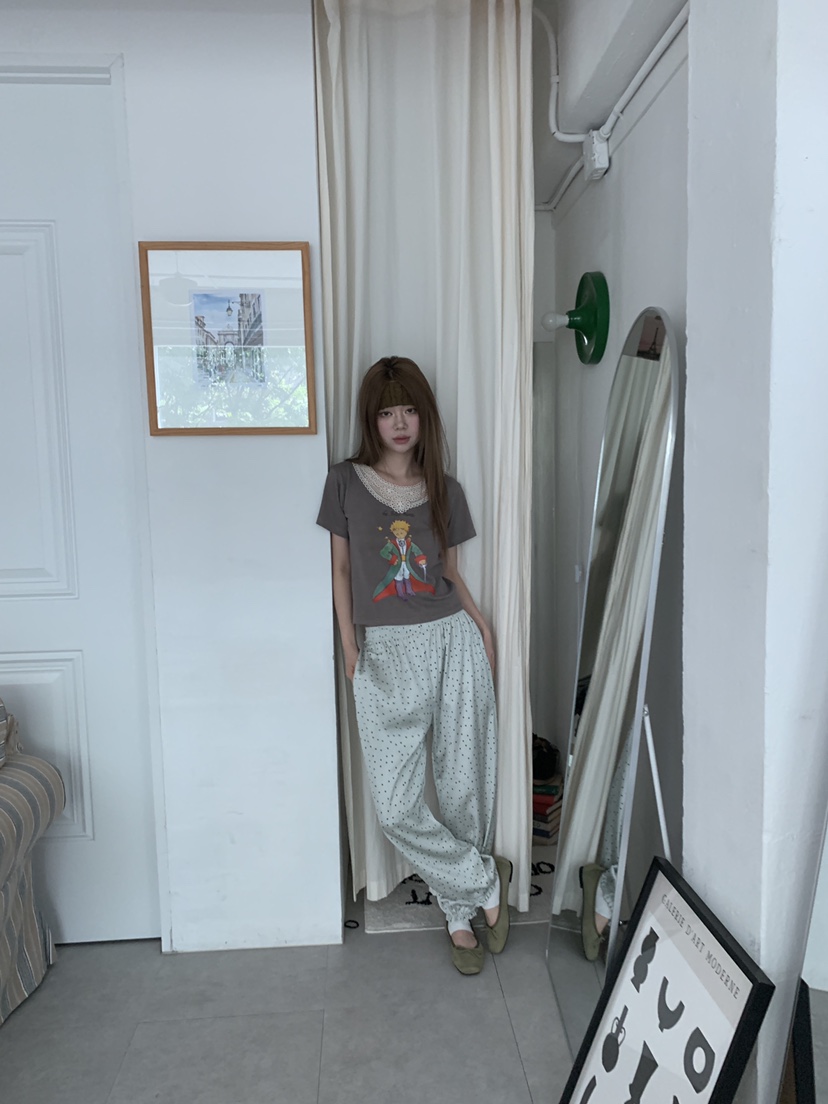MAISONDEGLORY韓國東大門直郵女裝新款26春夏人氣休閑褲絲綢MAISON DE GLORY休閑褲