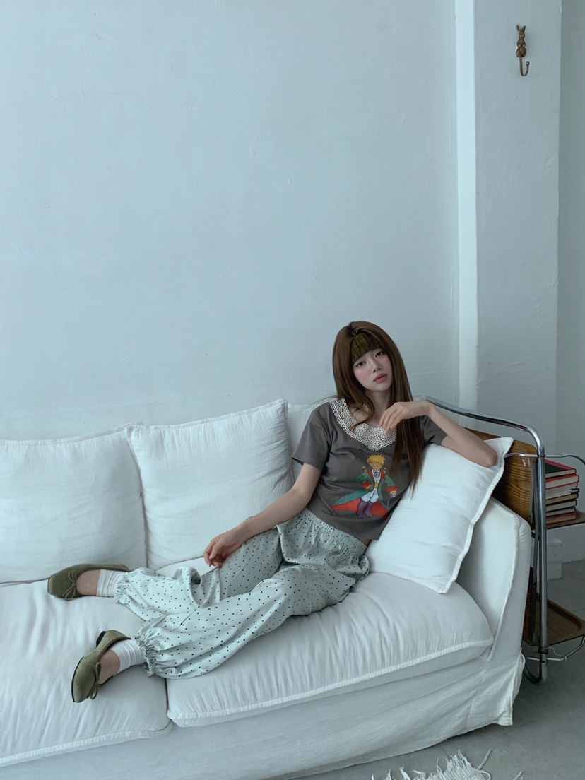 MAISONDEGLORY韓國東大門直郵女裝新款26春夏人氣休閑褲絲綢MAISON DE GLORY休閑褲
