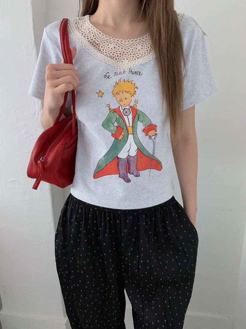 MAISONDEGLORY韓國東大門直郵女裝新品推薦職業休閑26夏季T恤MAISON DE GLORYT恤圖色1