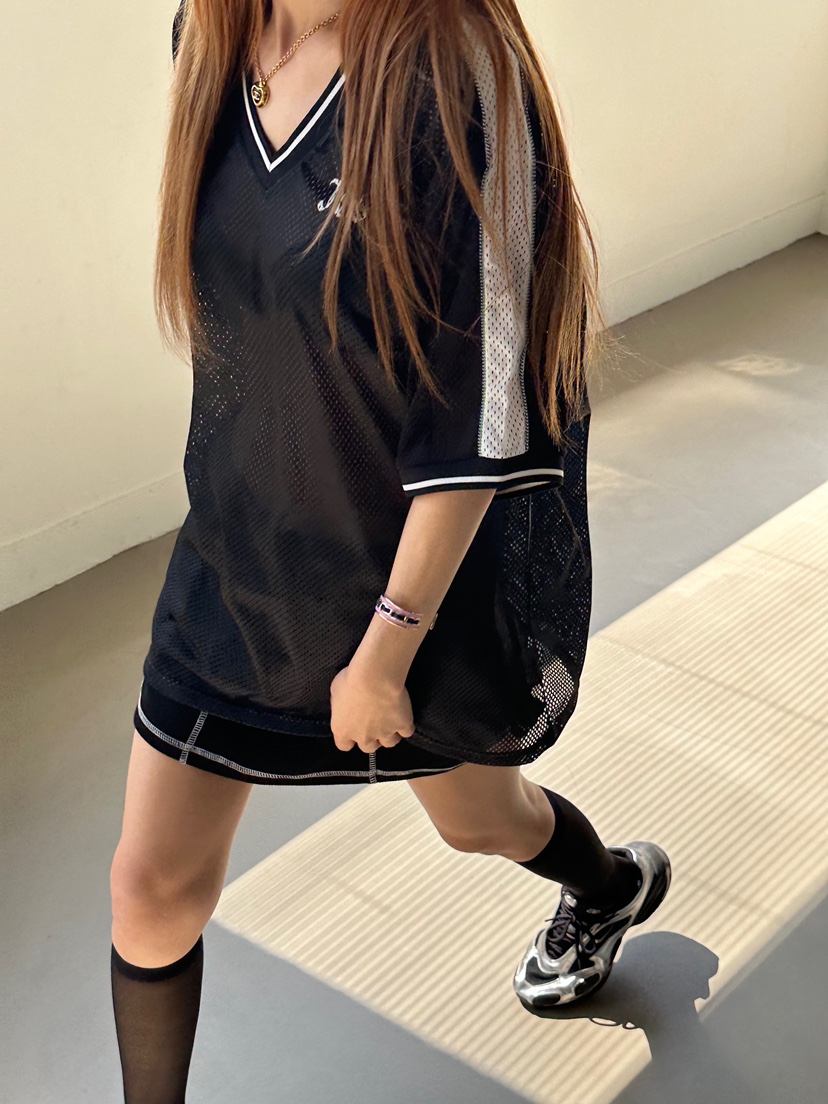 ZEROZERO韓國代購女士新品26夏季推薦熱賣時尚T恤網眼寬松ZEROZEROT恤圖色2