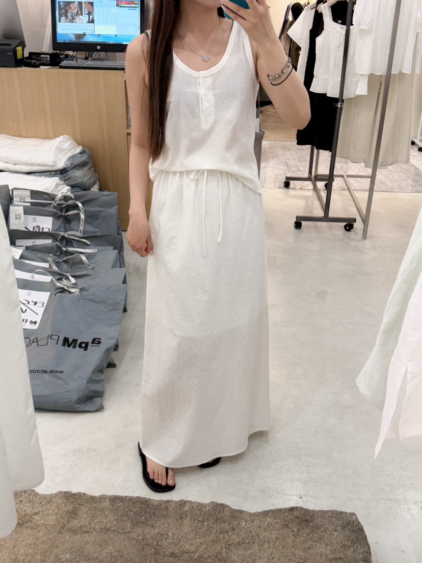 THE EYL韓國直郵女裝新品26夏季休閑職業人氣26春夏長裙STHE EYL長裙