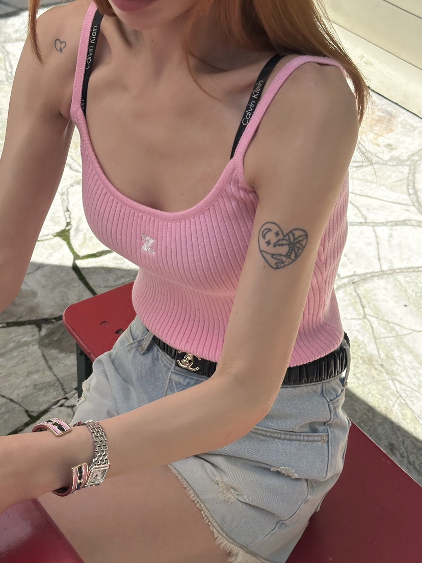 ZEROZERO韓國直郵女裝新品人氣推薦熱賣26夏季吊帶背心羅紋LZEROZERO吊帶/背心圖色1