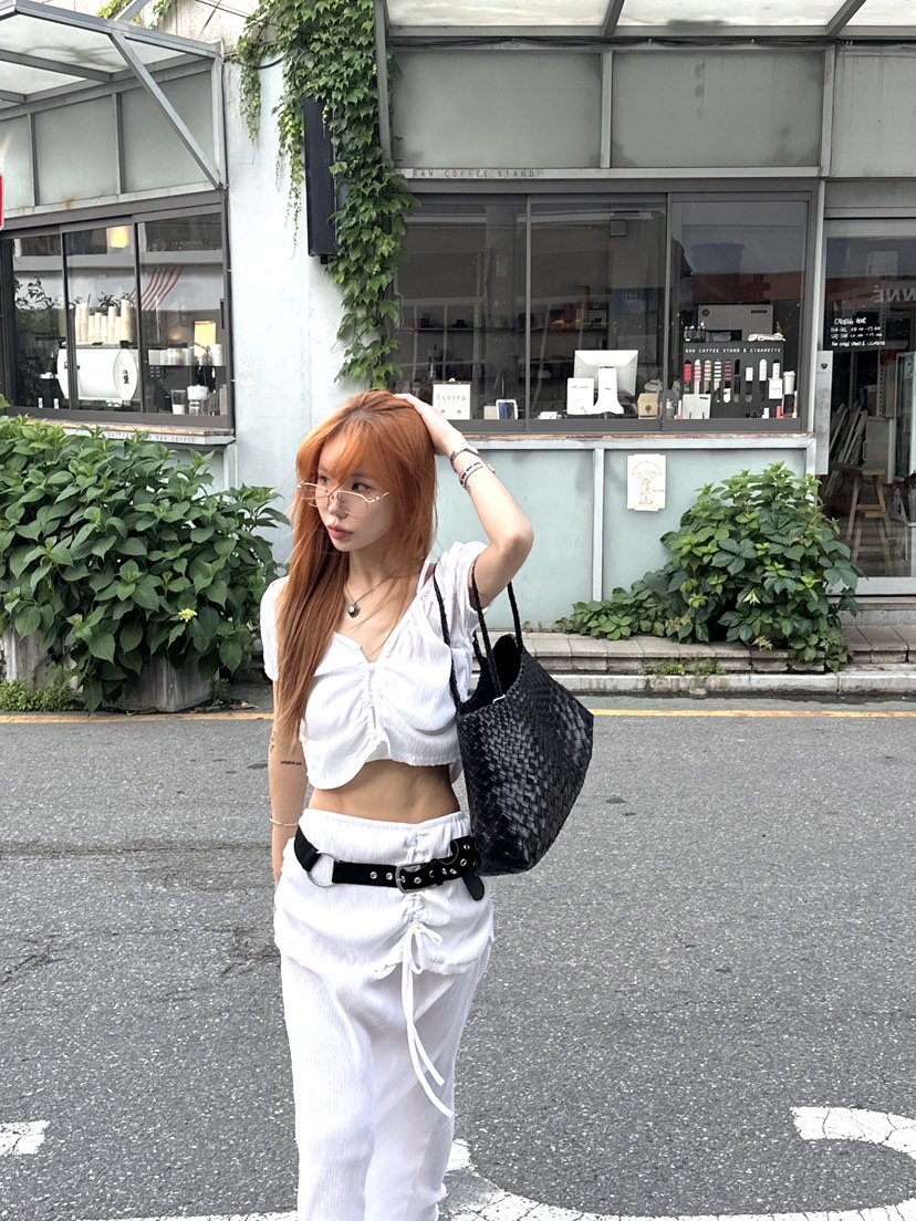 ZEROZERO韓國直郵女裝新品時尚職業長裙不含腰帶褶裥雙層ZEROZERO長裙